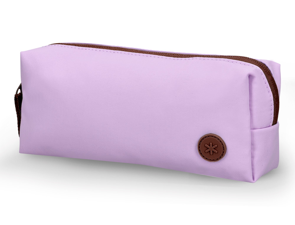 ESTOJO ESCOLAR ANTARTIK 1 COMPARTIMENTO COMPLEMENTO DA MOCHILA TEENS COR ROXO 80X55X210 MM