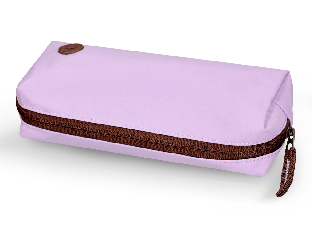 ESTOJO ESCOLAR ANTARTIK 1 COMPARTIMENTO COMPLEMENTO DA MOCHILA TEENS COR ROXO 80X55X210 MM