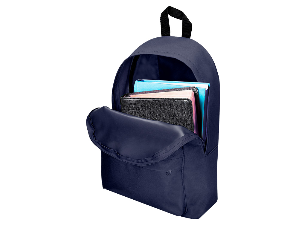 MOCHILA ESCOLAR LIDERPAPEL COR AZUL MARINHO 400X125X300 MM