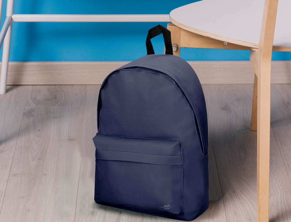 MOCHILA ESCOLAR LIDERPAPEL COR AZUL MARINHO 400X125X300 MM