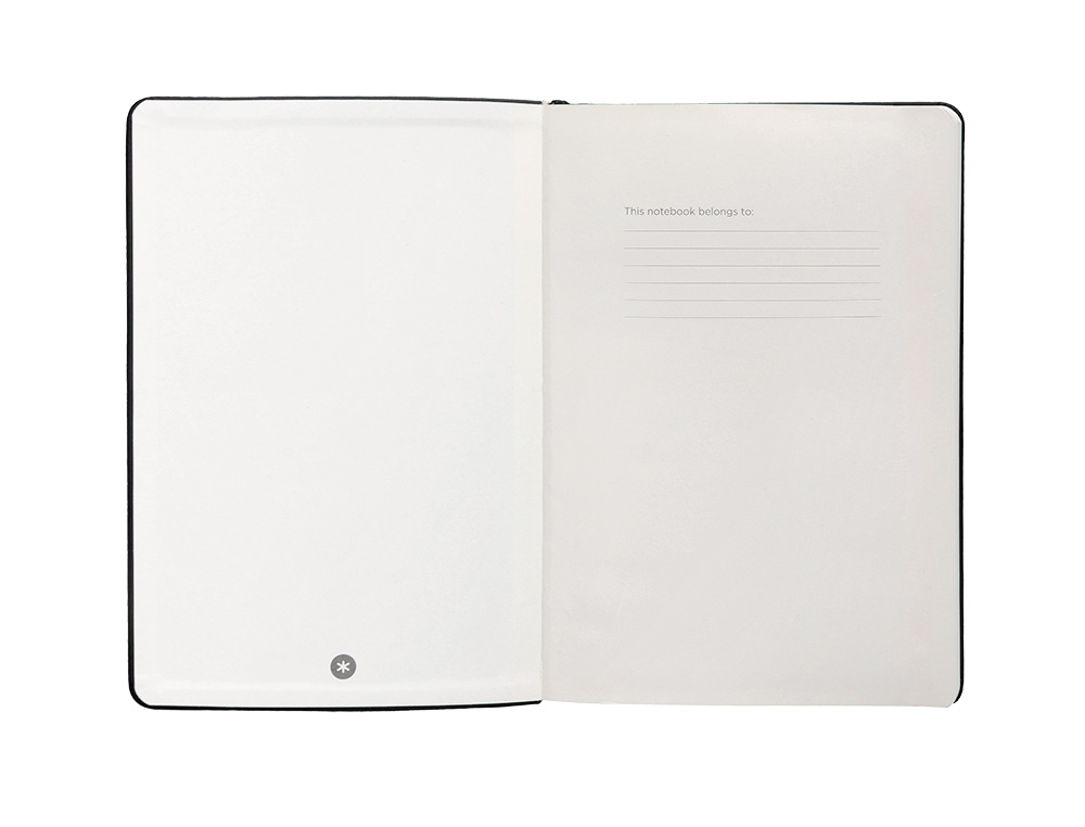 CADERNO COM ELASTICO ANTARTIK NOTES CAPA DURA A4 PAUTADO PRETO 100 FOLHAS 80 GR FSC