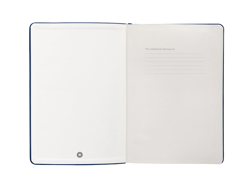 CADERNO COM ELASTICO ANTARTIK NOTES CAPA DURA A4 PONTILHADO AZUL MARINHO 100 FOLHAS 80 GR FSC