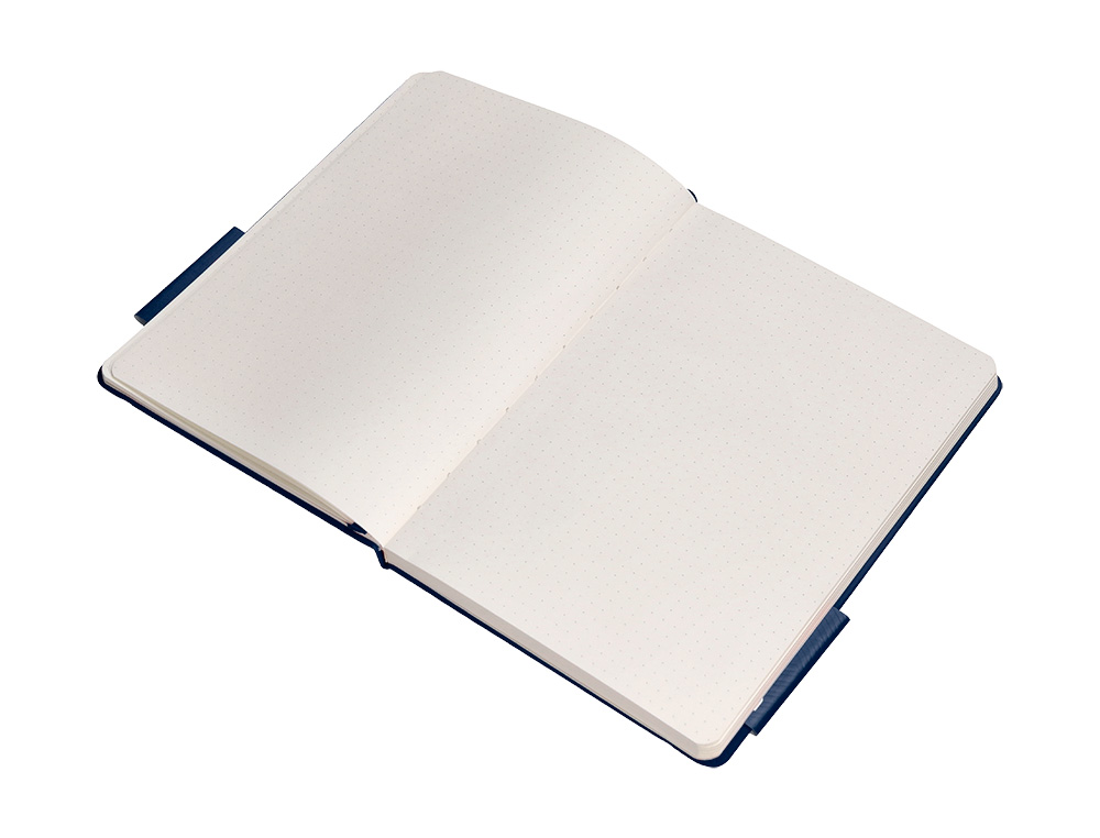 CADERNO COM ELASTICO ANTARTIK NOTES CAPA DURA A4 PONTILHADO AZUL MARINHO 100 FOLHAS 80 GR FSC