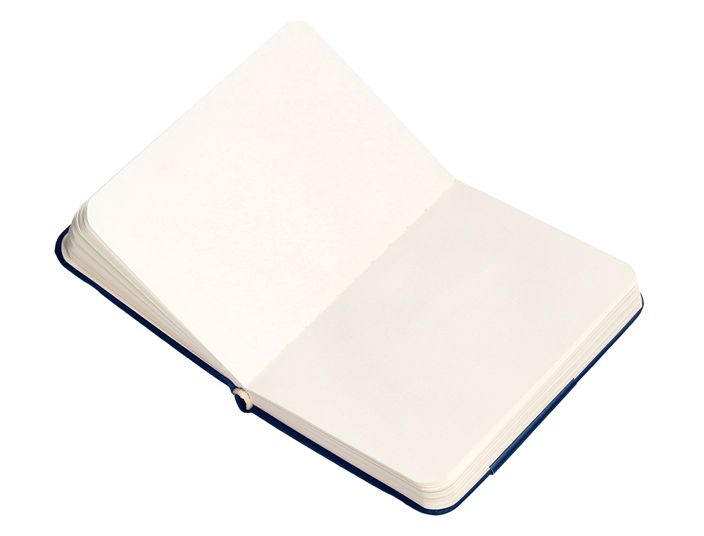 CADERNO COM ELASTICO ANTARTIK NOTES CAPA DURA A7 LISO AZUL MARINHO 80 FOLHAS 80 GR FSC