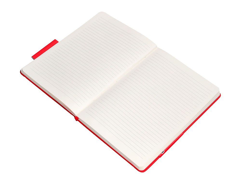 CADERNO COM ELASTICO ANTARTIK NOTES CAPA DURA A4 PAUTADO VERMELHO 100 FOLHAS 80 GR FSC