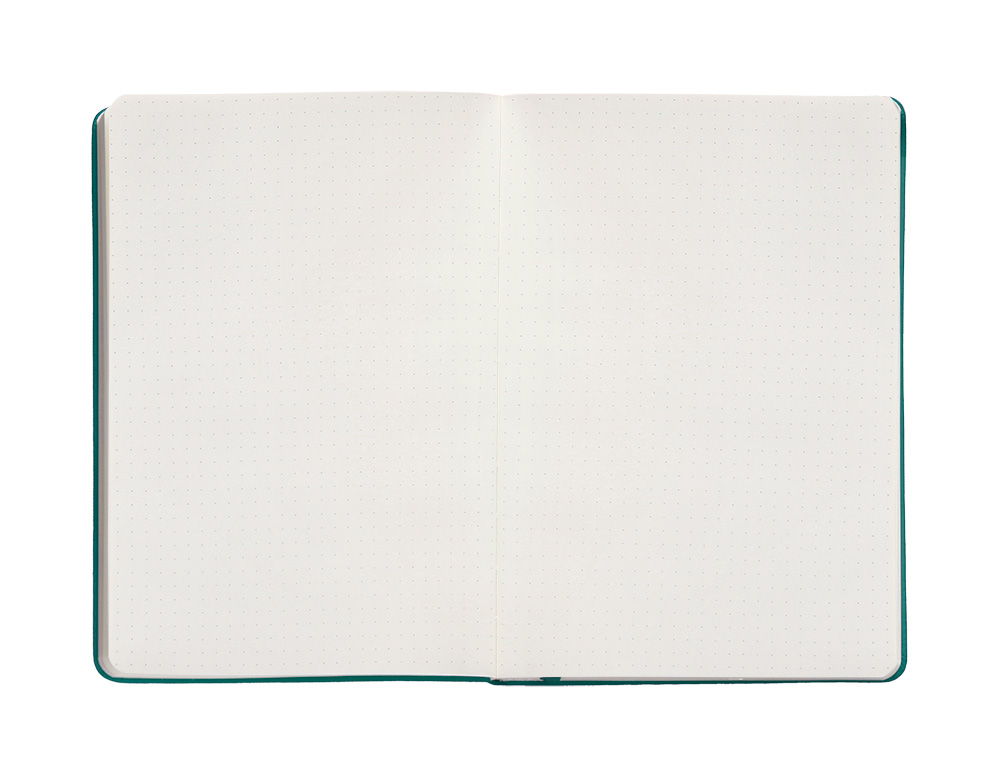 CADERNO COM ELASTICO ANTARTIK NOTES CAPA DURA A4 PONTILHADO VERDE AGUA-MARINHA 100 FOLHAS 80 GR FSC