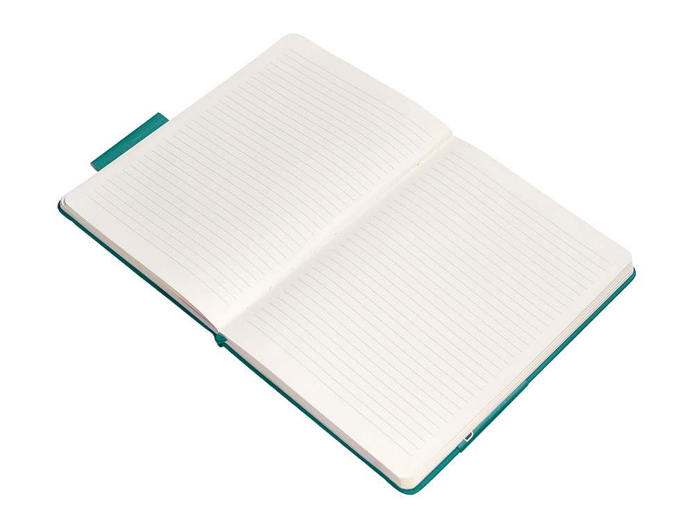 CADERNO COM ELASTICO ANTARTIK NOTES CAPA DURA A4 PAUTADO VERDE AGUA-MARINHA 100 FOLHAS 80 GR FSC
