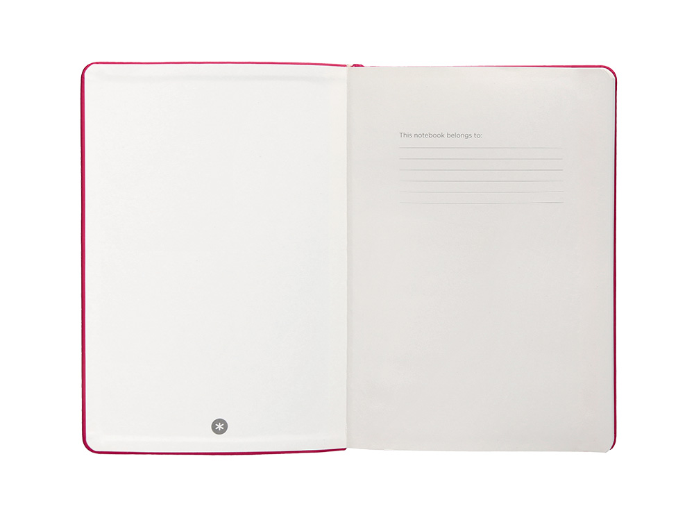 CADERNO COM ELASTICO ANTARTIK NOTES CAPA DURA A4 QUADRICULADO FUCSIA 100 FOLHAS 80 GR FSC