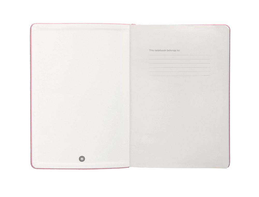 CADERNO COM ELASTICO ANTARTIK NOTES CAPA DURA A4 LISO ROSA PASTEL 100 FOLHAS 80 GR FSC