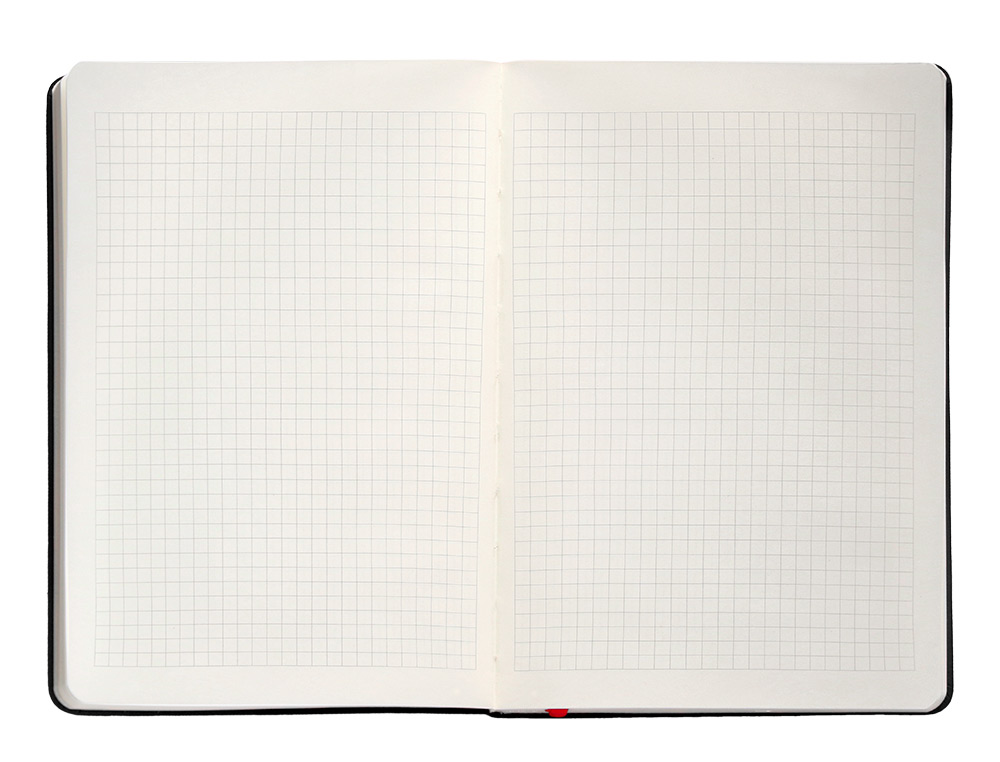 CADERNO COM ELASTICO ANTARTIK NOTES CAPA DURA A5 QUADRICULADO PRETO E VERMELHO 100 FOLHAS 80 GR FSC