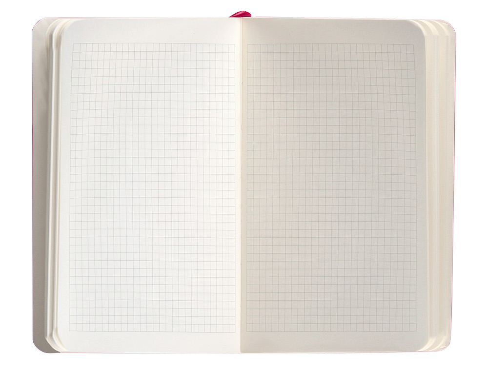 CADERNO COM ELASTICO ANTARTIK NOTES CAPA MOLE A6 QUADRICULADO FUCSIA 100 FOLHAS 80 GR FSC