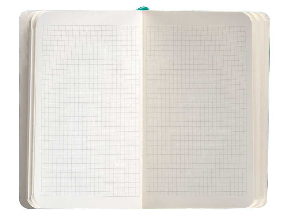 CADERNO COM ELASTICO ANTARTIK NOTES CAPA MOLE A6 QUADRICULADO TURQUESA 100 FOLHAS 80 GR FSC