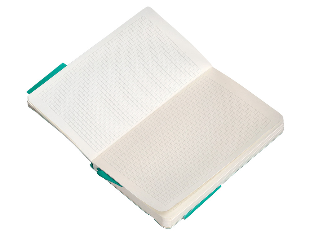 CADERNO COM ELASTICO ANTARTIK NOTES CAPA MOLE A6 QUADRICULADO TURQUESA 100 FOLHAS 80 GR FSC