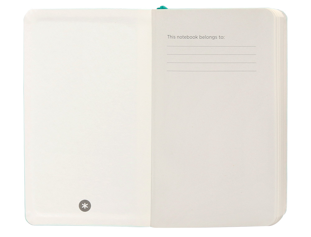 CADERNO COM ELASTICO ANTARTIK NOTES CAPA MOLE A6 QUADRICULADO TURQUESA 100 FOLHAS 80 GR FSC