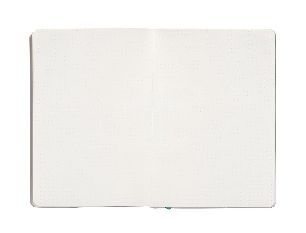 CADERNO COM ELASTICO ANTARTIK NOTES CAPA MOLE A5 PONTILHADO CINZA E TURQUESA 80 FOLHAS 80 GR FSC
