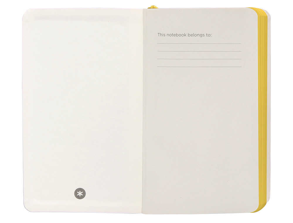 CADERNO COM ELASTICO ANTARTIK NOTES CAPA MOLE A6 QUADRICULADO ROXO E AMARELO 100 FOLHAS 80 GR FSC
