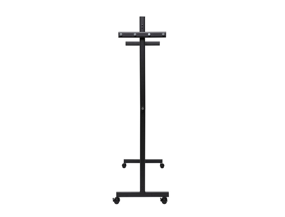 CABIDE ROCADA MAULSAMBA 10 SUPORTES CAVALETE COM RODAS COR PRETO 116X508X1725 MM