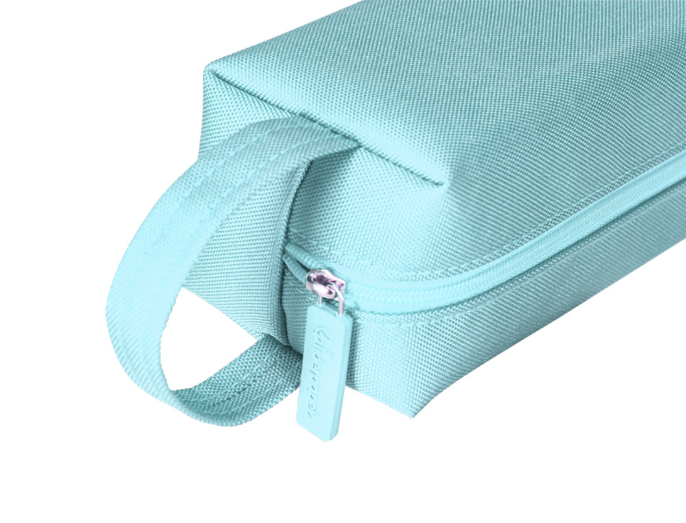 ESTOJO ESCOLAR LIDERPAPEL CLASSIC RETANGULAR COM ASA 210X70 MM AZUL CELESTE