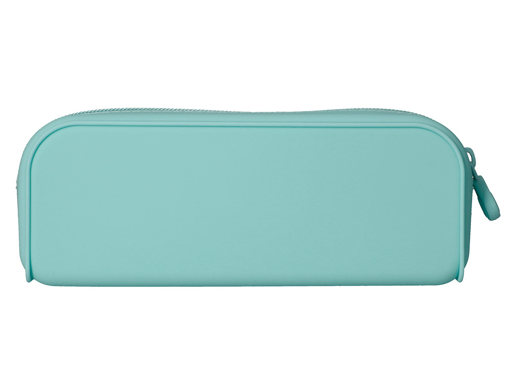 ESTOJO ESCOLAR ANTARTIK PRISMA SILICONE SOFT RETANGULAR 185X50X75 MM MENTA