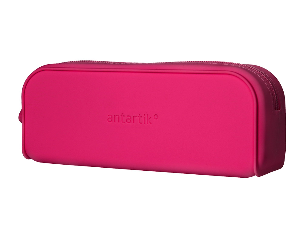 ESTOJO ESCOLAR ANTARTIK PRISMA SILICONE SOFT RETANGULAR 185X50X75 MM EXPOSITOR DE 8 UNIDADES CORES INTENSAS