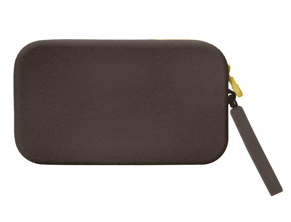ESTOJO ESCOLAR ANTARTIK TROPICAL DIVE SILICONE SOFT RETANGULAR 190X120X25 MM PRETO