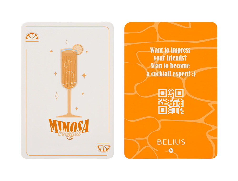ESFEROGRAFICA E PORTA CARTOES BELIUS COCKTAILS PINA COLADA ALUMINIO LARANJA PRATEADO RELEVO TINTA COR AZUL CAIXA DE DESI