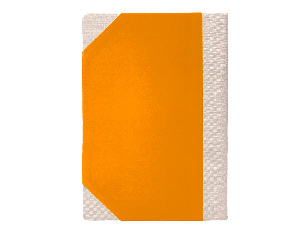 LIVRO DE CARTAO COSIDO FERNANDES FLECHA DIN A6+ PAUTADO 50 FOLHAS 100 GR LARANJA