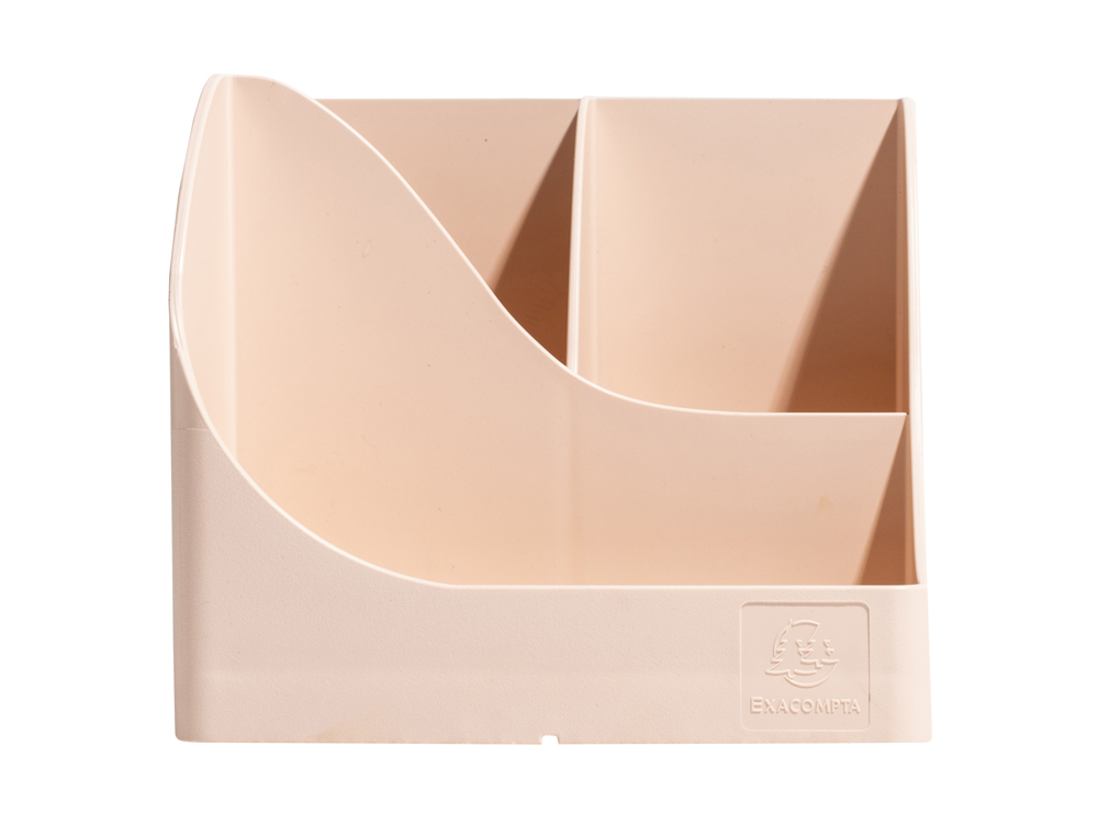 PORTA LAPIS EXACOMPTA WAVE SKANDI PLASTICO RECICLADO COR NUDE 155X119X109 MM