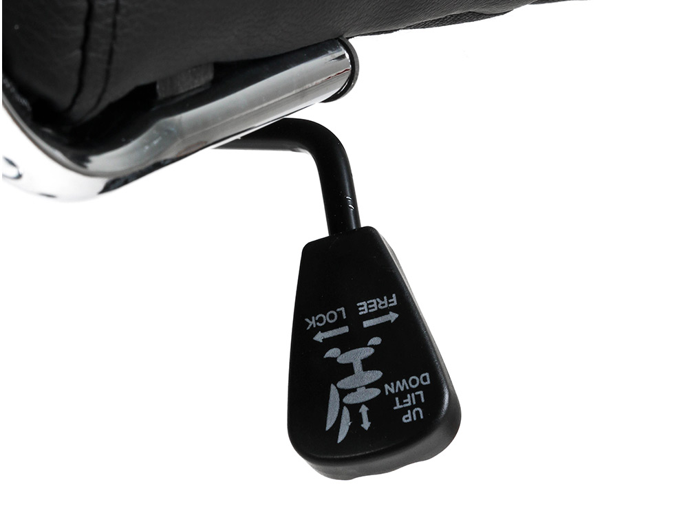 CADEIRA DE ESCRITORIO Q-CONNECT BOSA IMITACAO DE PELE BASE METALICA ALT MAX 1130 LARG 550 PROF 630 MM RODAS PREMIUM COR