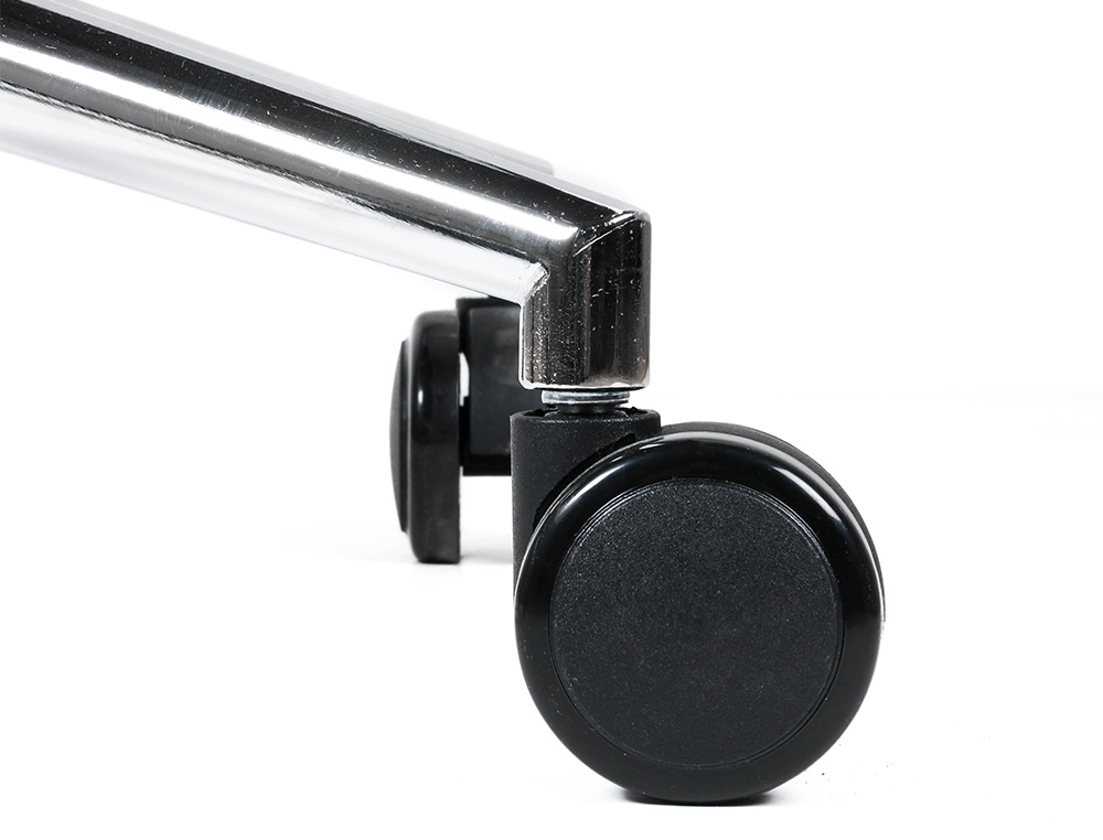 CADEIRA DE ESCRITORIO Q-CONNECT BOSA IMITACAO DE PELE BASE METALICA ALT MAX 1130 LARG 550 PROF 630 MM RODAS PREMIUM COR