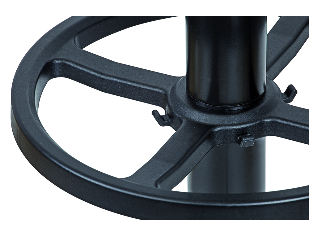 CABIDE METALICO MAUL GRANDO 8 SUPORTES E PORTA GUARDA CHUVAS COR PRETO 375X1750X365 MM