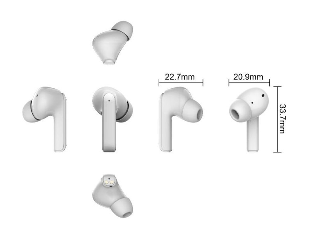 AURICULAR DAEWOO TWS IN-EAR BLUETOOTH 5.3 COM ESTOJO DE CARREGAMENTO USB TIPO-C AUTONOMIA 6 HORAS COR BRANCO