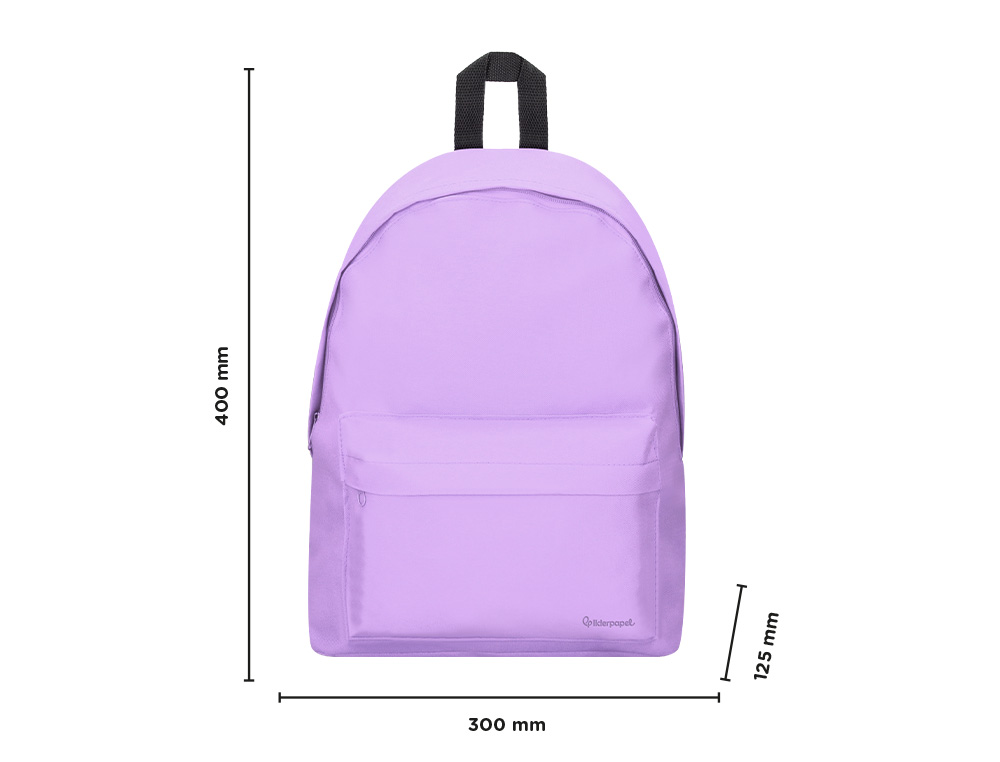 MOCHILA ESCOLAR LIDERPAPEL COR ROXO 400X125X300 MM