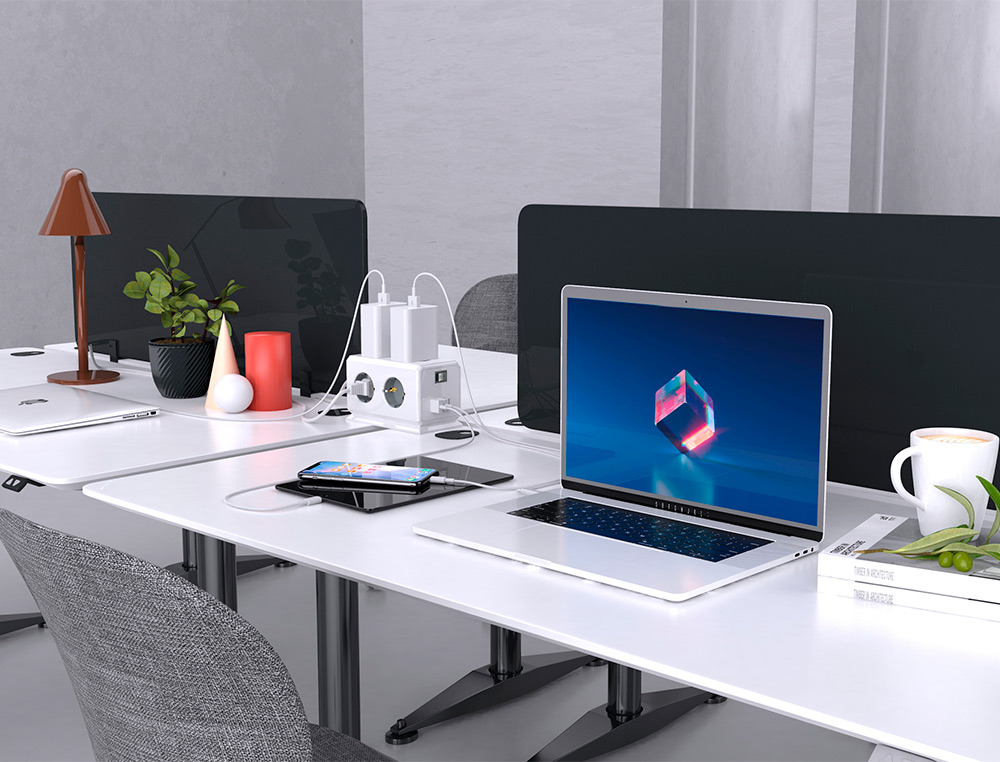 EXTENSAO Q-CONNECT MULTIPLA 10 EM 1 CABO 1,4 MT 6 TOMADAS DE CORRENTE+3 USB+1 USB TIPO C 140X76X87MM