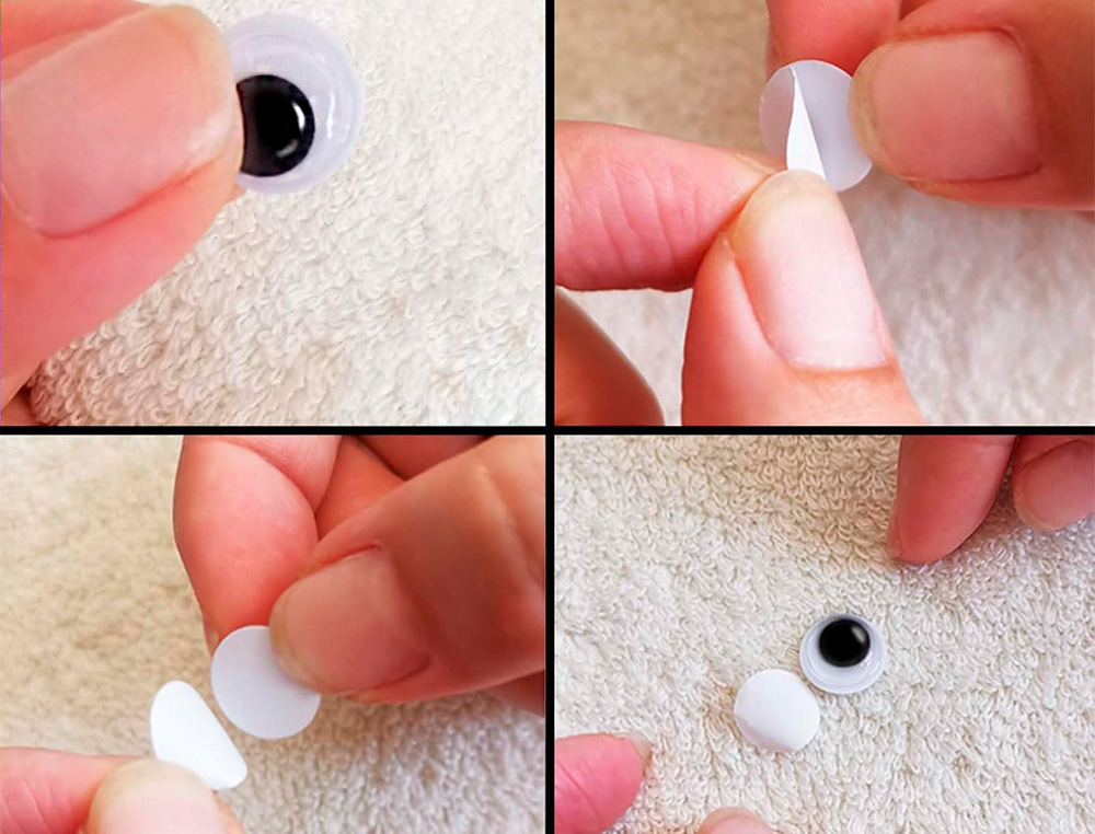 OLHO ADESIVO LIDERPAPEL TAMANHOS E CORES SORTIDOS 5 FRASCOS ADAPTAVEIS COM 578 UNIDADES