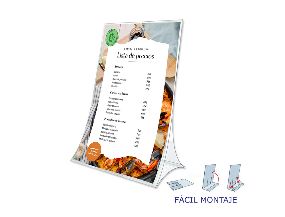 EXPOSITOR DE SECRETARIA ARCHIVO 2000 DOBRAVEL PVC 100% RECICLAVEL DIN A4 VERTICAL TRANSPARENTE 105X210X300 MM