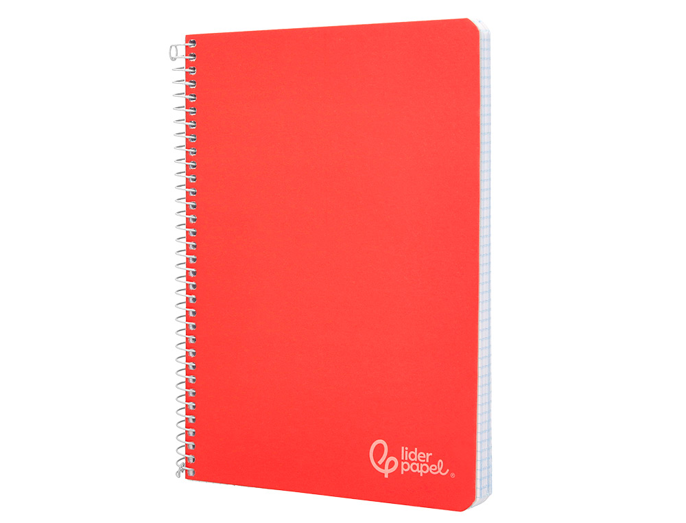 CADERNO ESPIRAL LIDERPAPEL DIN A5 WITTY CAPA DURA 80 F 90 GR QUADRICULA 5MM COM MARGEM CORES SORTIDAS