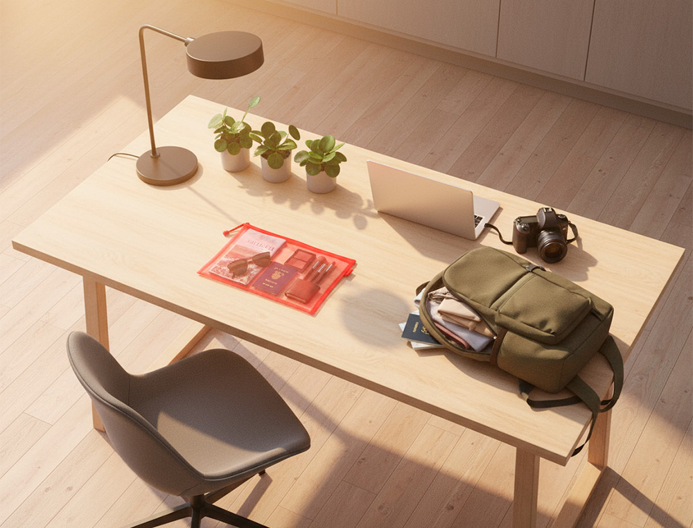 BOLSA COM FECHO DE CORRER LIDERPAPEL POLIESTER TRANSPIRAVEL MULTIUSOS DIN A5 AMARELO