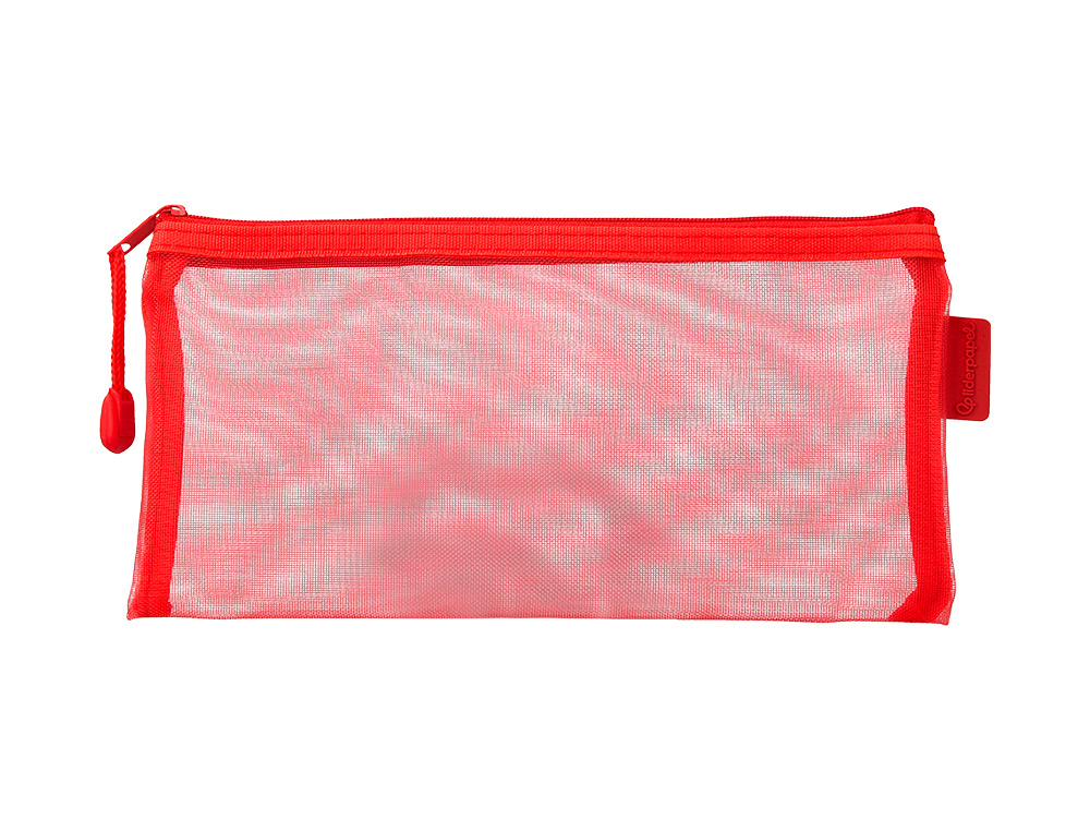 BOLSA COM FECHO DE CORRER LIDERPAPEL POLIESTER TRANSPIRAVEL MULTIUSOS TICKET 230X115 MM CINZA