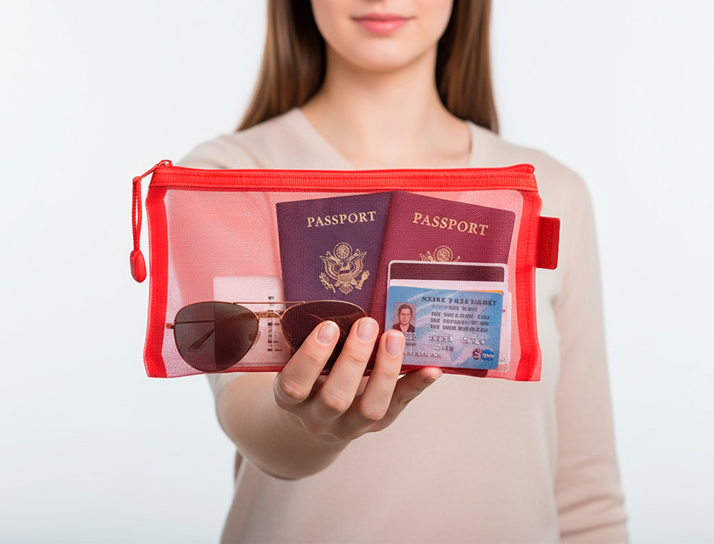 BOLSA COM FECHO DE CORRER LIDERPAPEL POLIESTER TRANSPIRAVEL MULTIUSOS TICKET 230X115 MM CINZA