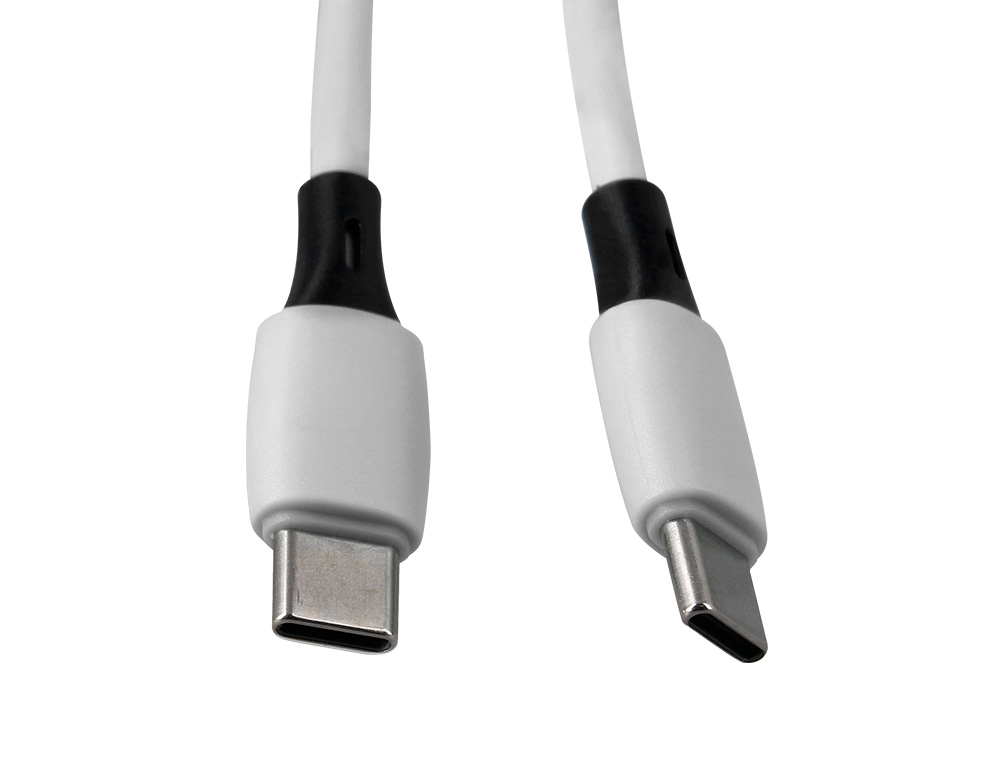 CABO USB-C A USB-C Q-CONNECT PVC COMPRIMENTO 2M BRANCO