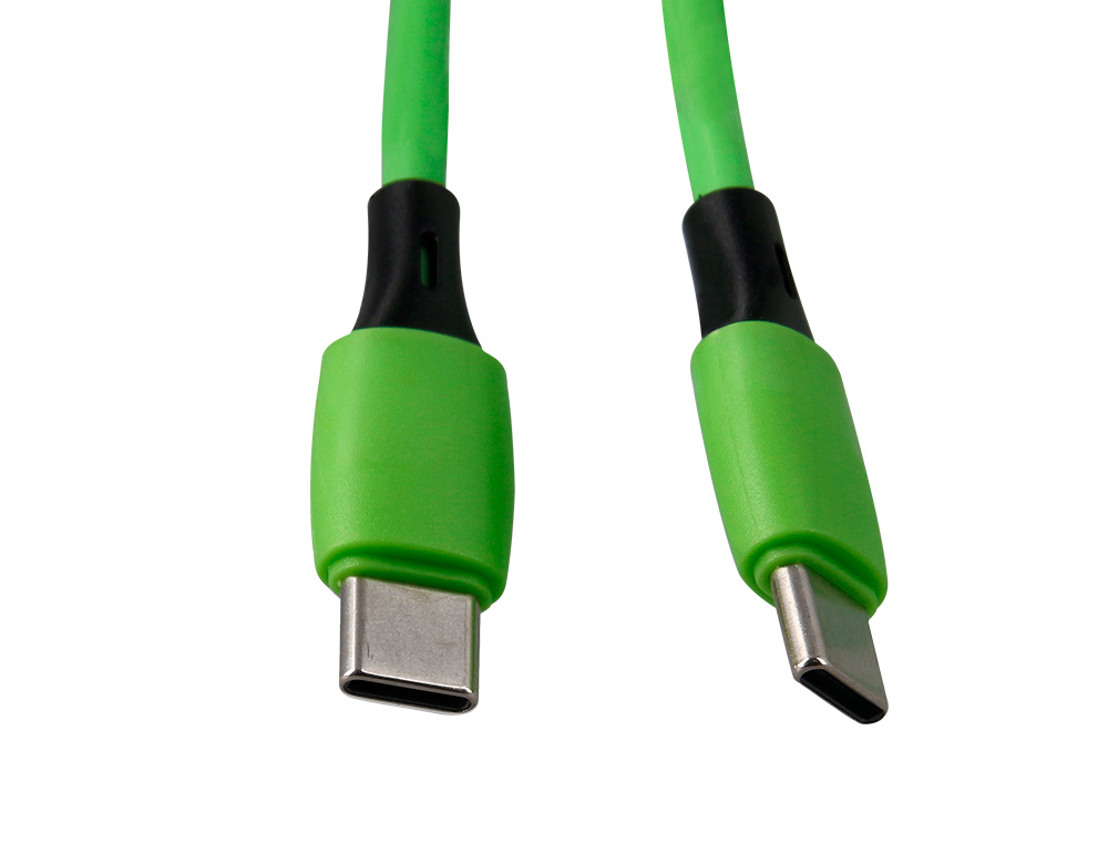 CABO USB-C A USB-C Q-CONNECT PVC COMPRIMENTO 2M VERDE