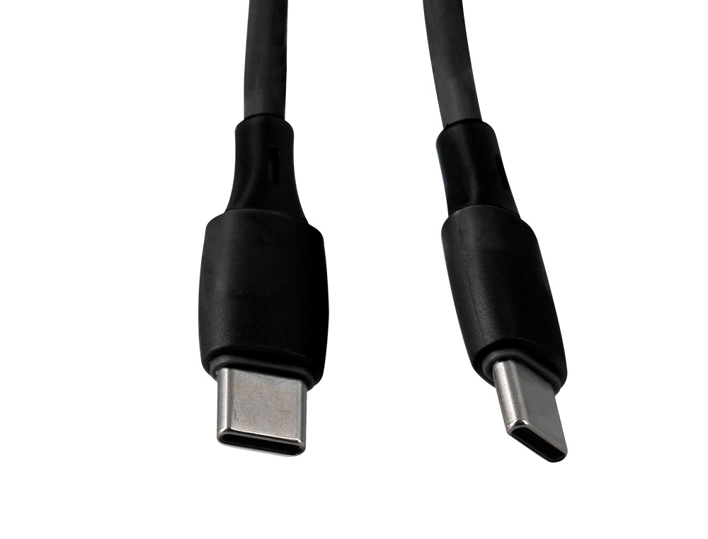 CABO USB-C A USB-C Q-CONNECT PVC COMPRIMENTO 2M PRETO
