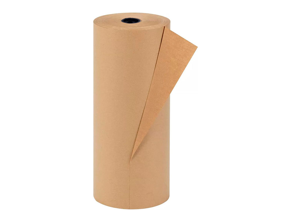 PAPEL KRAFT LIDERPAPEL CASTANHO BOBINE 1 MT X 714 MT ESPECIAL PARA EMBALAGEM PESO 50 KG