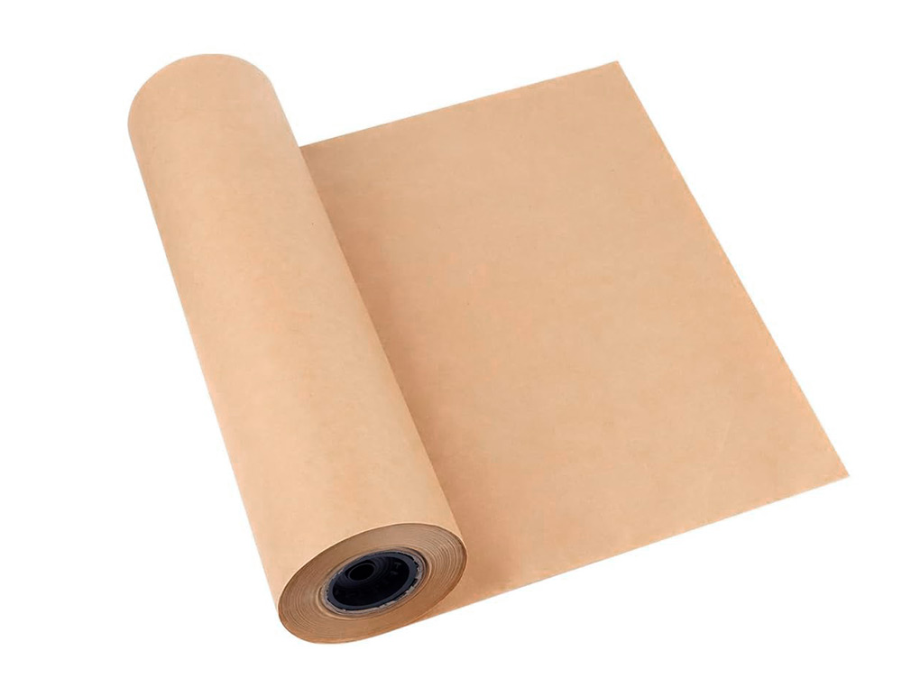 PAPEL KRAFT LIDERPAPEL CASTANHO BOBINE 1 MT X 714 MT ESPECIAL PARA EMBALAGEM PESO 50 KG