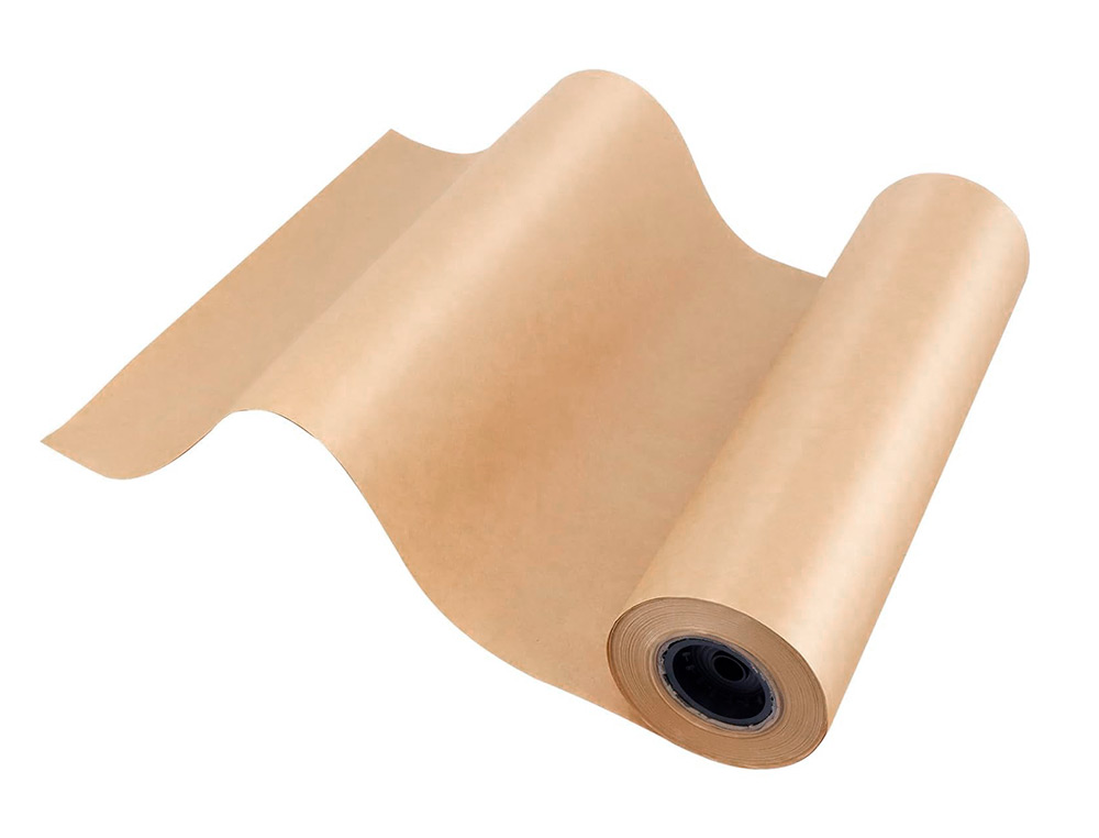 PAPEL KRAFT LIDERPAPEL CASTANHO BOBINE 1 MT X 714 MT ESPECIAL PARA EMBALAGEM PESO 50 KG
