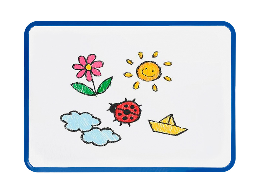 QUADRO BRANCO LIDERPAPEL 21X30 CM MAGNETICO DUPLA FACE LISO COM MARCADOR IMAN E APAGADOR