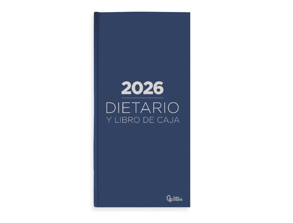 AGENDA ENCADERNADA LIDERPAPEL DIETARIO 150X215MM 2026 DIA PAGINA AZUL PAPEL 70 GR FSC