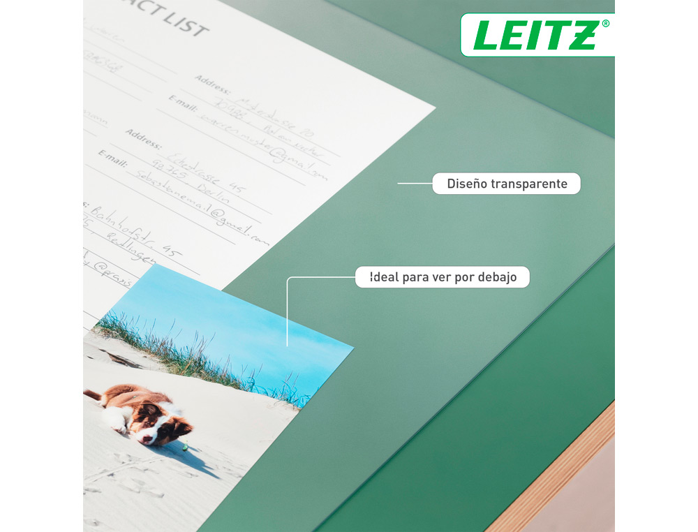 TAPETE DE SECRETARIA LEITZ 70X36 CM TRANSPARENTE