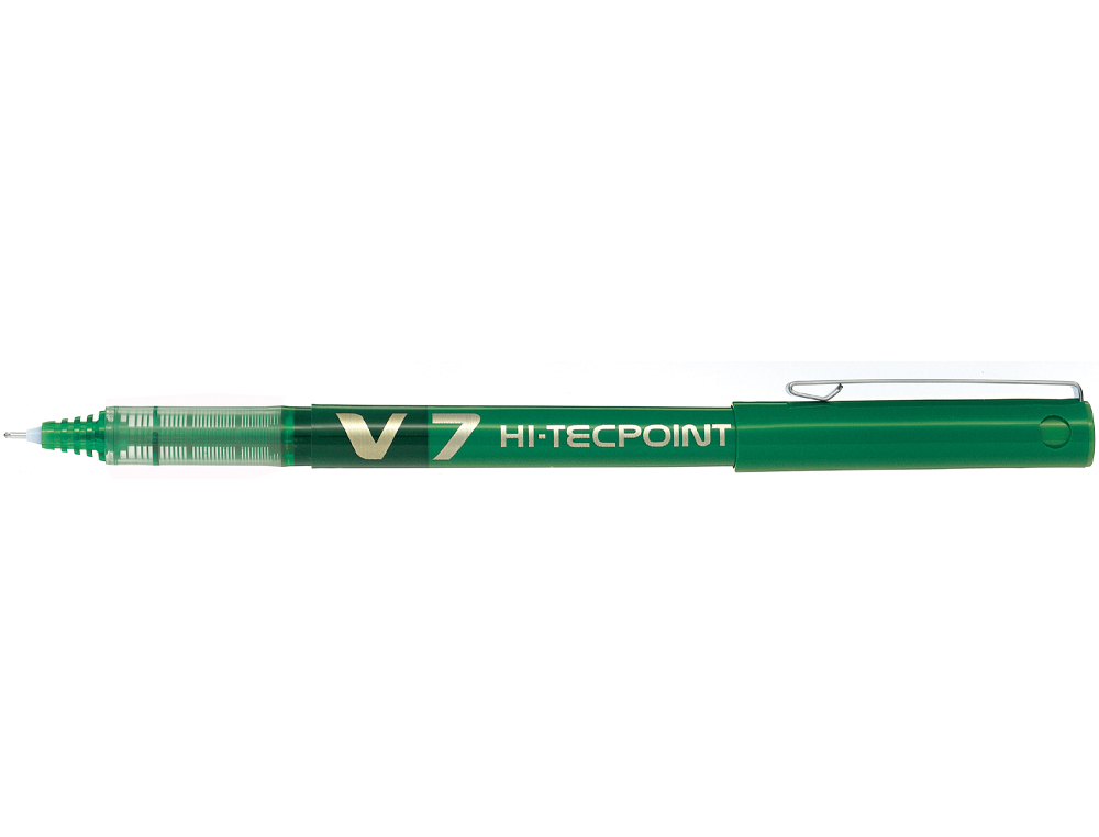 MARCADOR PILOT PONTA FINA V-7 VERDE 0.7 MM
